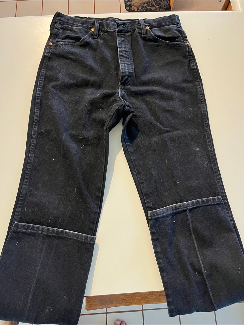 Wrangler Men's Black Bootcut Jeans